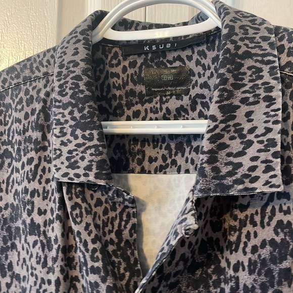 Ksubi men’s short sleeve camp or Cuban collar button up - Picture 3 of 7